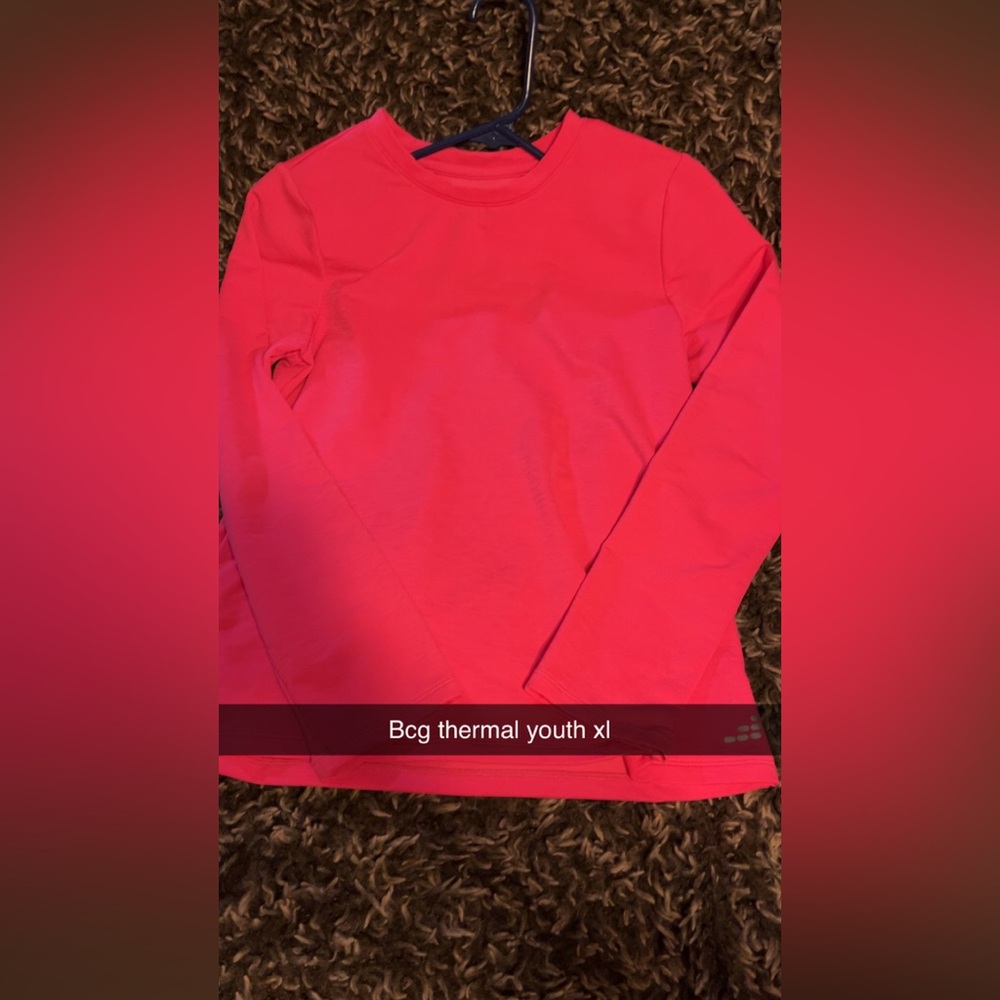 BCG Pink Long Sleeve Tee for Warmth